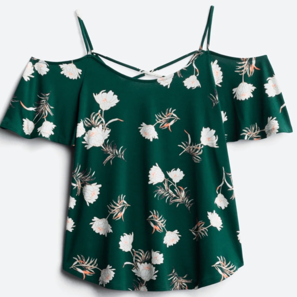 Kaileigh Back Detail Cold Shoulder knit top